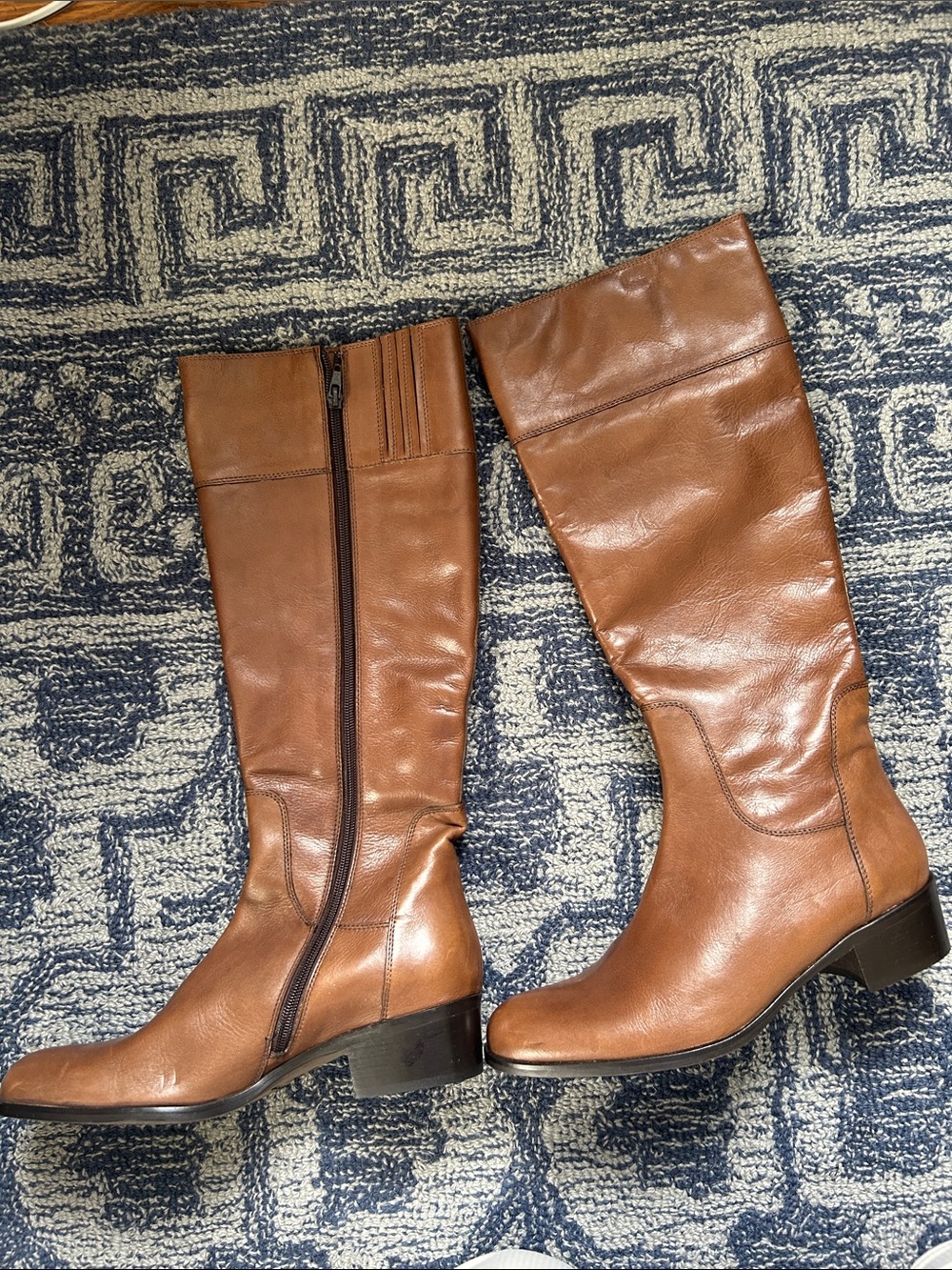 Sesto Meucci Medium Brown Leather Boots Never Worn